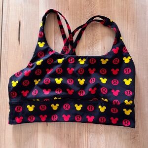 Lululemon Mickey Mouse Sports Bra - Black, Red, Yellow